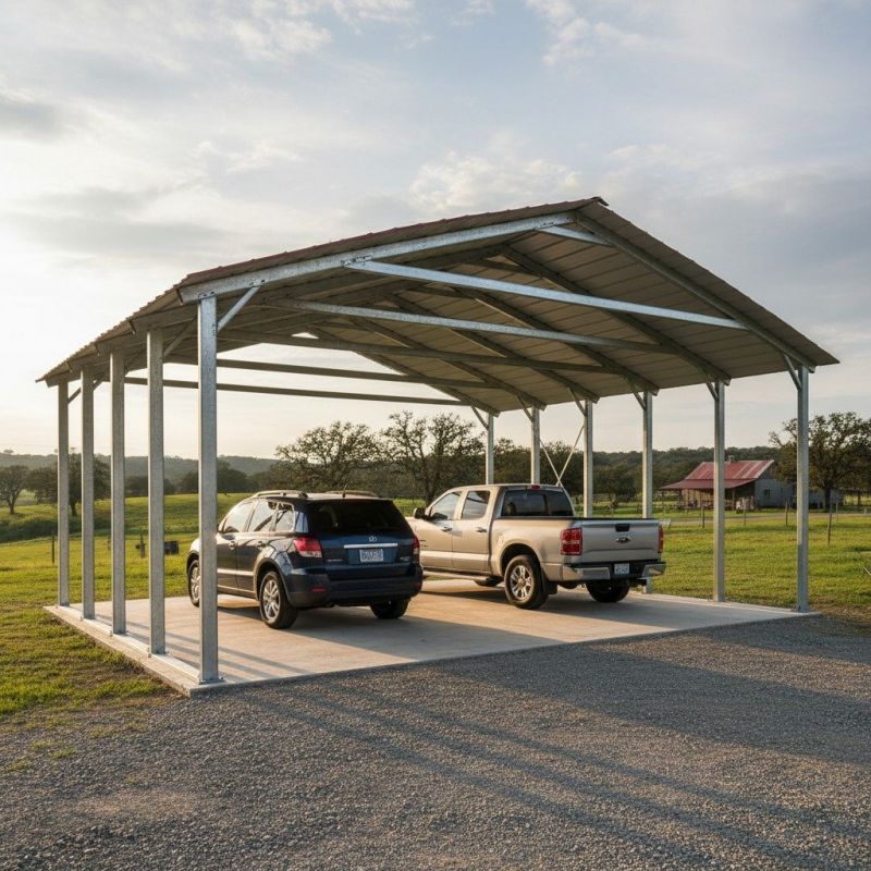Wood Carport Installation