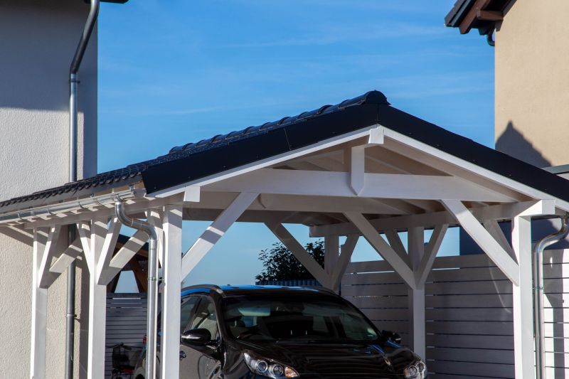 Finished Carport with Vehicle
