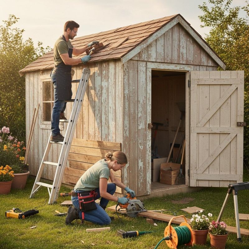 Wood Shed Repair in Olathe, KS